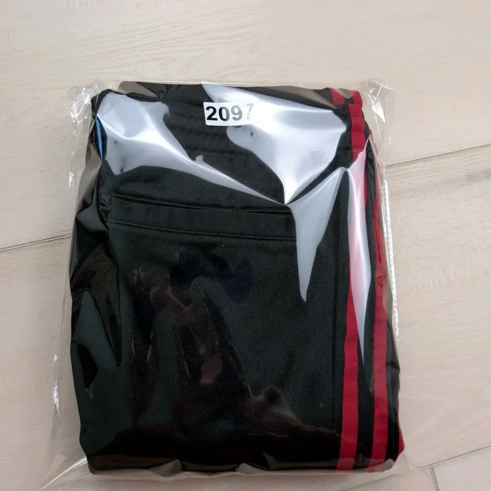 Adidas x United Arrows & Sons Track Pants Joggers Mens Large Black Red Stripes‎